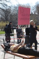 Latvijā protestē studenti - foto