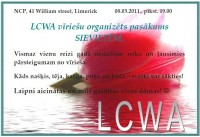 LCWA vīriešu organizēts pasākums sievietēm!