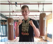 Īriju Eiropas junioru boksa čempionātā pārstāvēs Latvijā dzimušais Žeņa