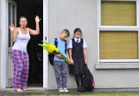Latviešu bērnu pirmā skolas diena īru skolās