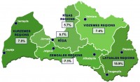 Latvijā reģistrētā bezdarba līmenis samazinājies līdz 7,6%