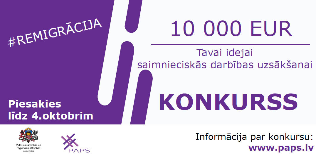 Remigrantu uzņēmējdarbības projektu konkurss Kurzemē