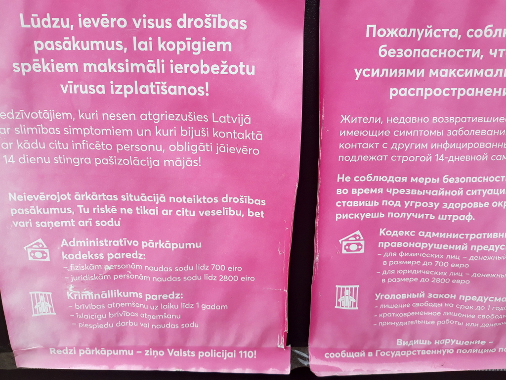 Latvijā atjauno atsevišķus ierobežojumus