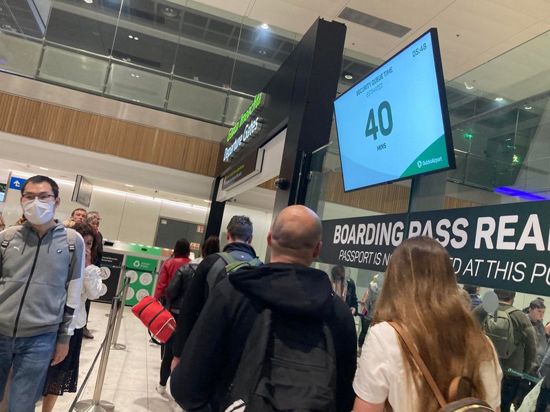 Gaidāmajā nedēļas nogalē Dublinas lidosta apkalpos vairāk kā pusmiljonu pasažieru