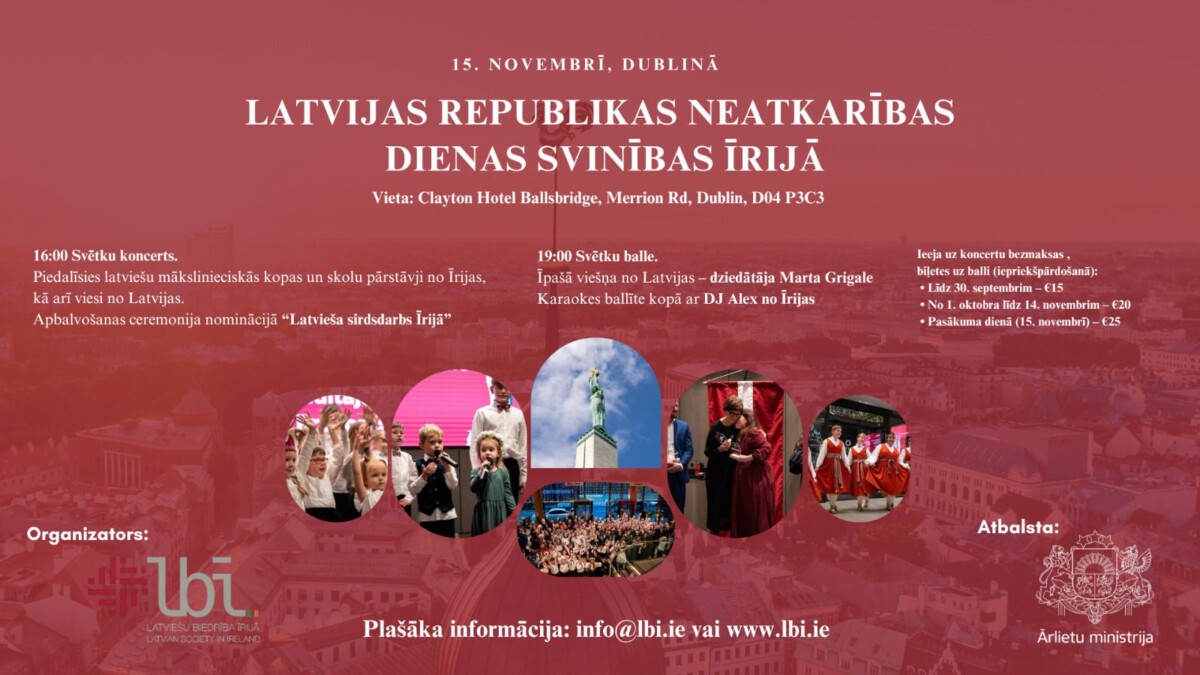 Latvijas Neatkarības dienas svinības Dublinā
