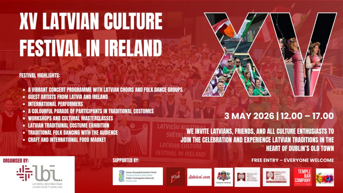 XV Latviešu kultūras svētki Dublinā